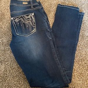Red camel skinny’s size 7
